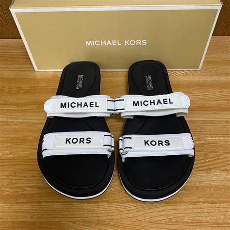 michael kors irina slide|michael kors ladies slides.